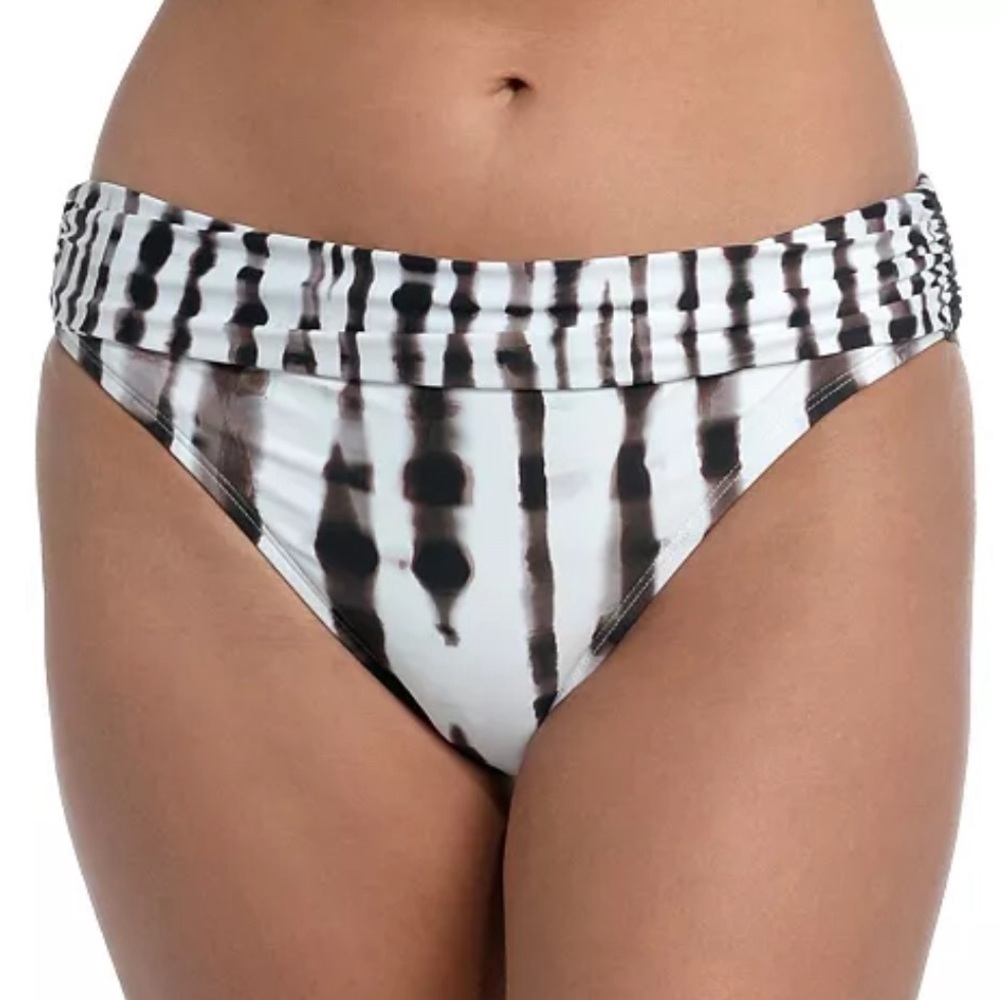 La Blanca Shirred Hipster Bikini Swim Bottoms